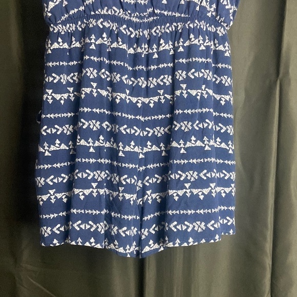 One clothing Mini Navy Boho Romper Dress - Picture 8 of 9